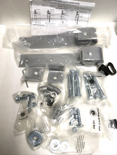 ANDERSEN BARN DOOR HARDWARE SET SILVER BRAND NIB W/INSTALLATION GUIDE/USA MADE