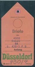 Düsseldorf Beutelfahne Postsack 1963   - 446