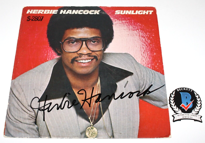 HERBIE HANCOCK SIGNED 'SUNLIGHT' ALBUM VINYL RECORD BECKETT COA