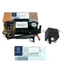 Original Mercedes Benz W220 W211 W219 Luft Aufhängung Kompressor Pumpe & Relais Original Mercedes Benz W220 W211 W219 Luft Aufhängung Kompressor Pumpe & Relais