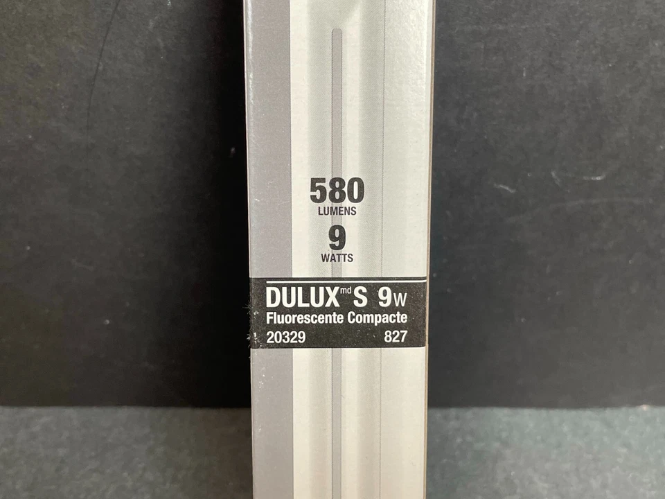 Sylvania Dulux Compact Fluorescent Bulb 9W G23 2 Pin Base Set of 15 Bulbs - Image 2 of 4
