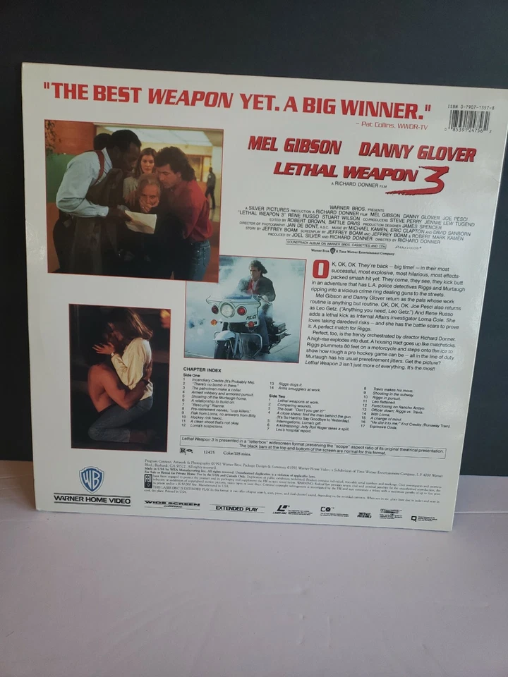 Lethal Weapon 3 Laserdisc, 1992. Used. Please see pics Foto 4 de 4
