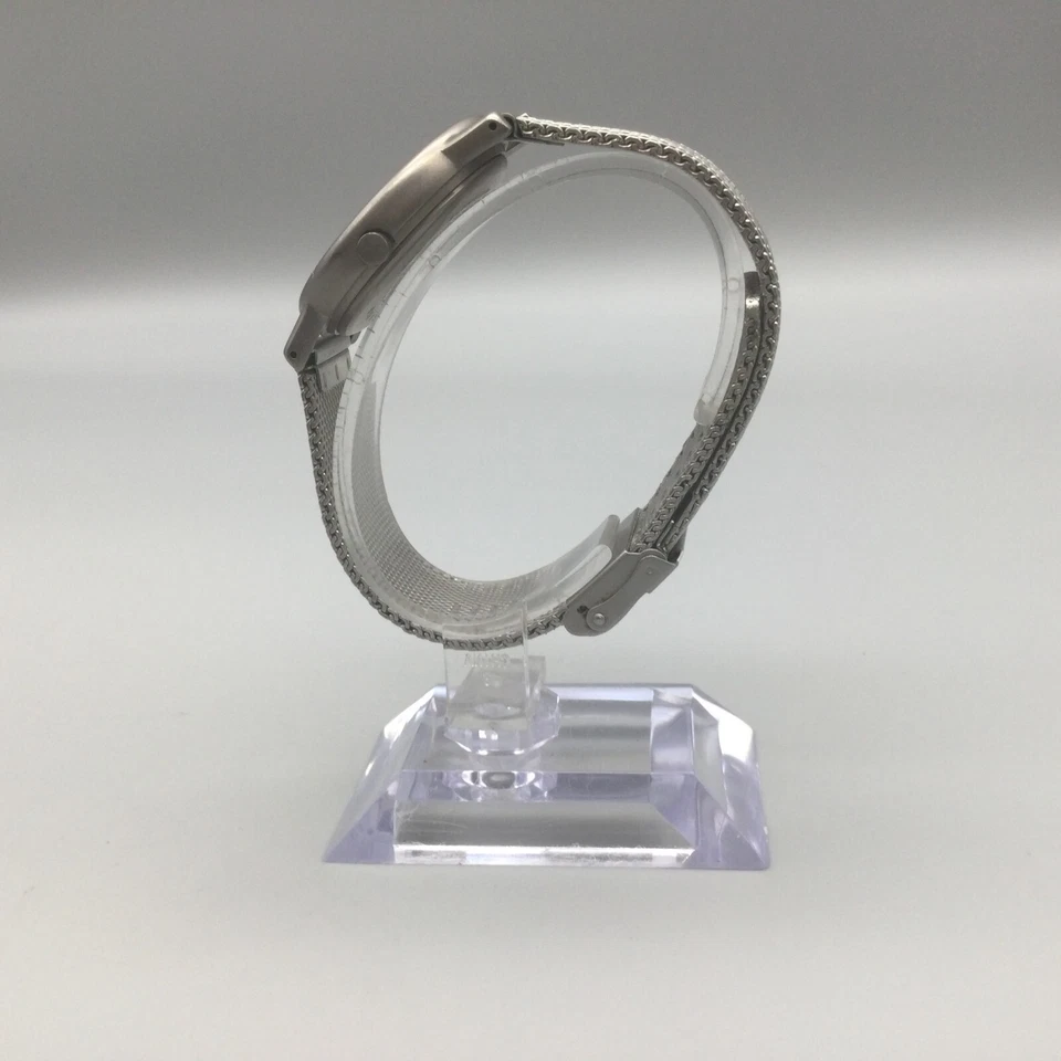 Reloj Boccia Titanio Mujer 33mm Tono Plata Malla Correa Ajustable Batería Nueva Foto 3 de 4