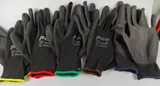 LOT OF 144 Pairs LIBERTY P-GRIP WORK GLOVES BLACK PU POLYURETHANE PALM SP4638BK