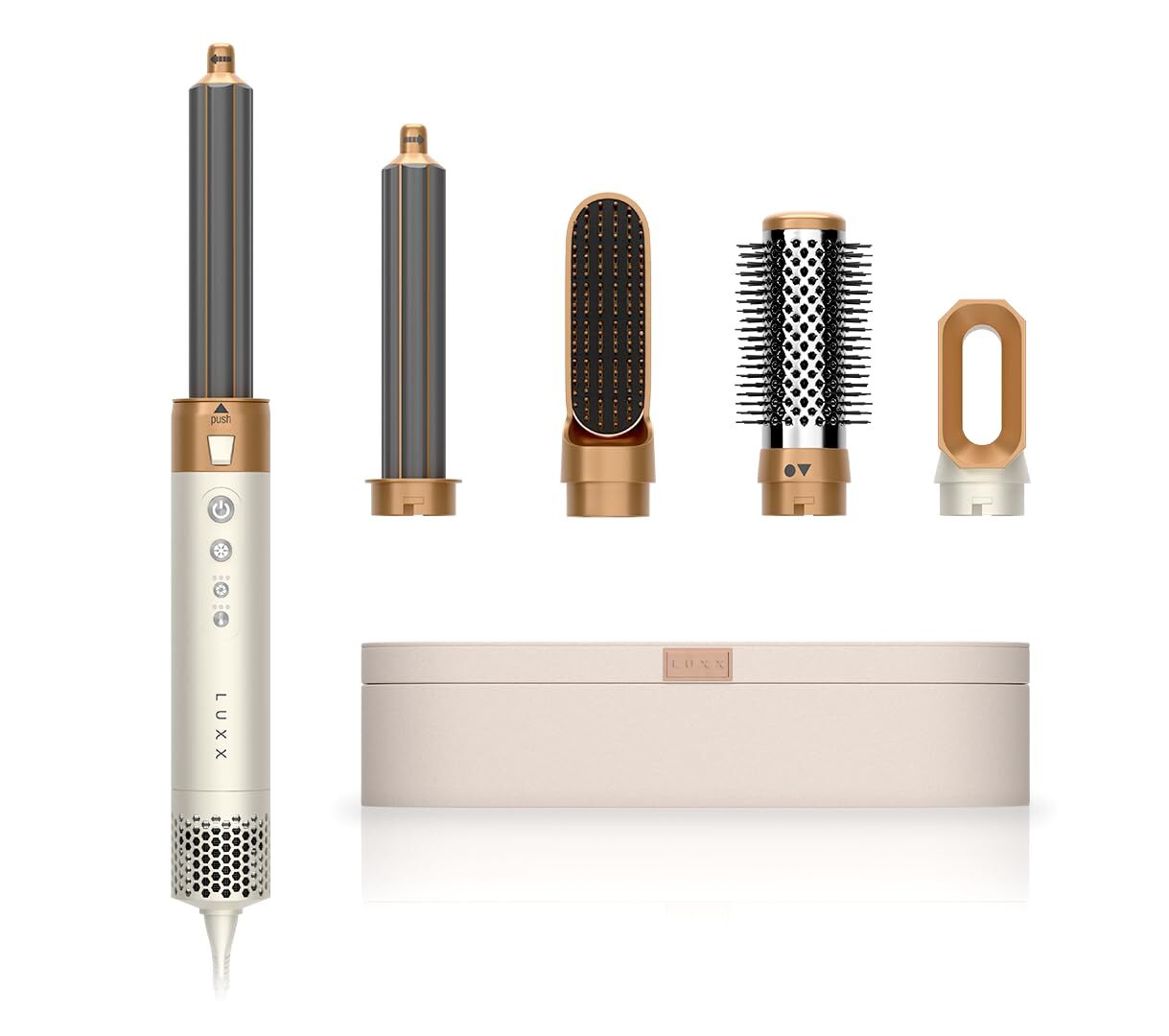 Air Pro 2 5in1 Pearl White Hair Dryer Brush Set, Curling Iron and Blow Dryer ...