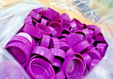 500 Purple CAPS / LIDS for 50 mL Plastic Centrifuge Culture Tubes