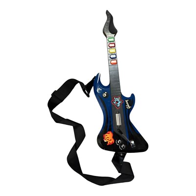 PS2 React Rocker Wireless Guitar - no dongle UNTESTED For Parts