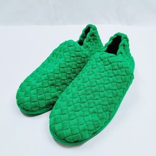 Bottega Veneta Women's Green Woven Sneakers US 5.5 Italy 3980402