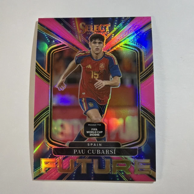 2025-26 Panini Select Road to Fifa World Cup Pau Cubarsi Pink Future /25