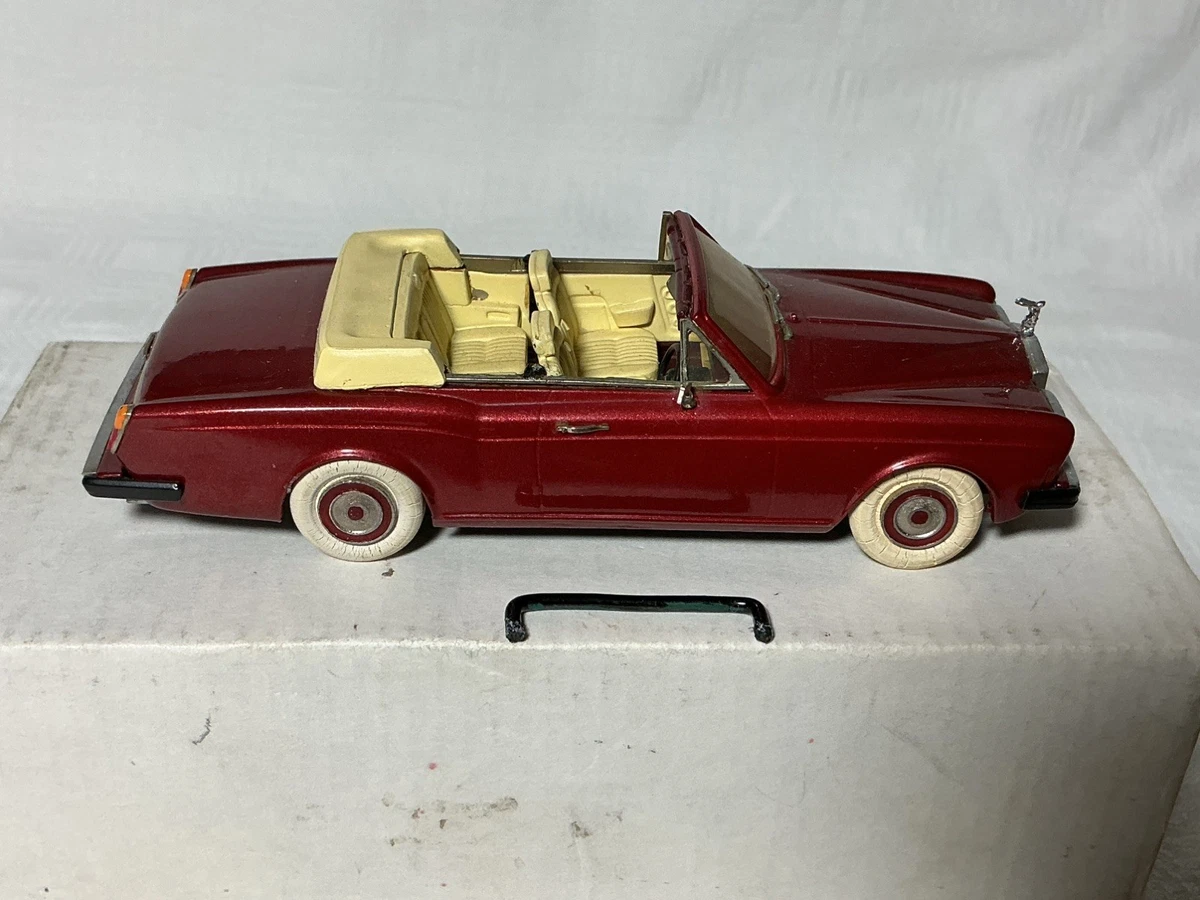 Maquette SMTS 1/43 Rolls Royce Corniche FHC - Verte/Beige - Modèle Assemblé