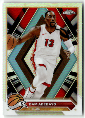 Topps Chrome NBA Basketball 2024 No. 99 Bam Adebayo Refractor