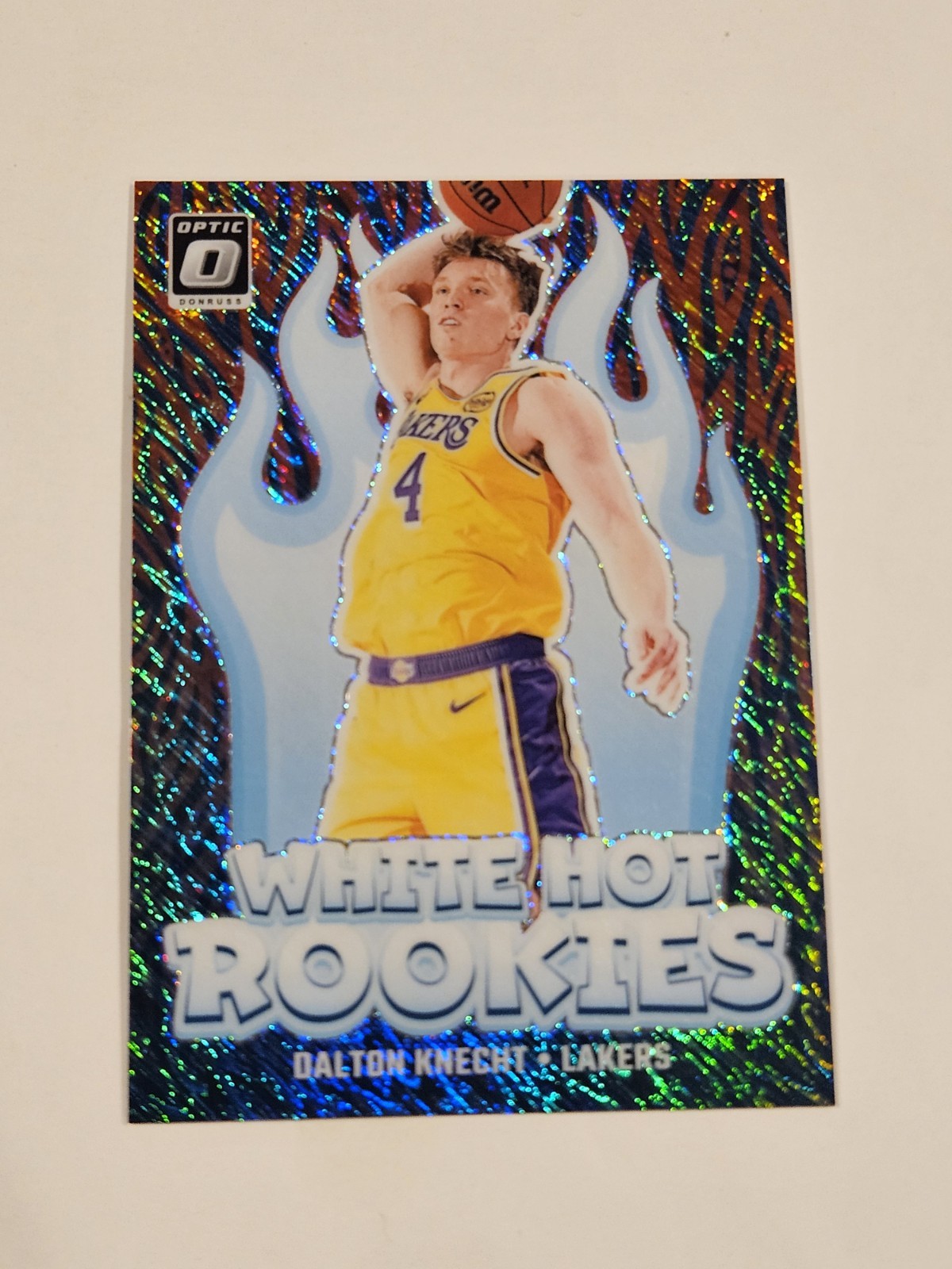 2024-25 Donruss Optic - Dalton Knecht White Hot Rookies #9 Red Shimmer /75 (RC)