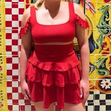 Mars The Label Red Frill Seaker Set