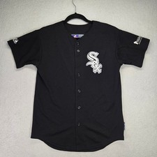 Chicago White Sox Jersey Youth Large 15 Majestic Black Heat Transfer Logo