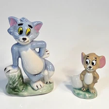 Vtg 1973 Wade Tom & Jerry Cartoon Porcelain Figurines MGM Made in England