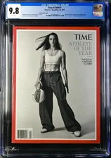 CGC 9.8 Top Pop! Caitlin Clark TIME Magazine Dec. 30, 2024 - Athlete of the Year