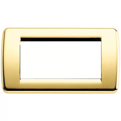 Vimar 16754.32 Round Plate Metal 4 Seater Gold Idea