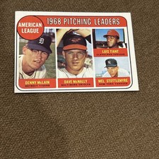 Click to enlarge American League 1968 Pitching Leaders (Denny McLain / Dave McNally / Luis Tiant / Mel Stottlemyre)