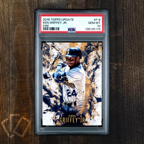 Ken Griffey Jr 2016 Topps Update Fire #F-6 PSA 10 Gem Mint