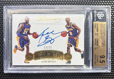 2015-16 Panini Flawless Kobe Bryant Now and Then Signatures #30 Auto /25 BGS 9.5
