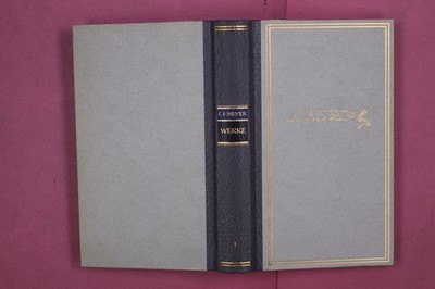 282509 Conrad Ferdinand Meyer CONRAD FERDINAND MEYER: WERKE Erster Band HC
