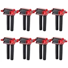 8X Ignition Coil For Dodge Ram 1500 5.7L HEMI V8 Charger Challenger UF504 Red