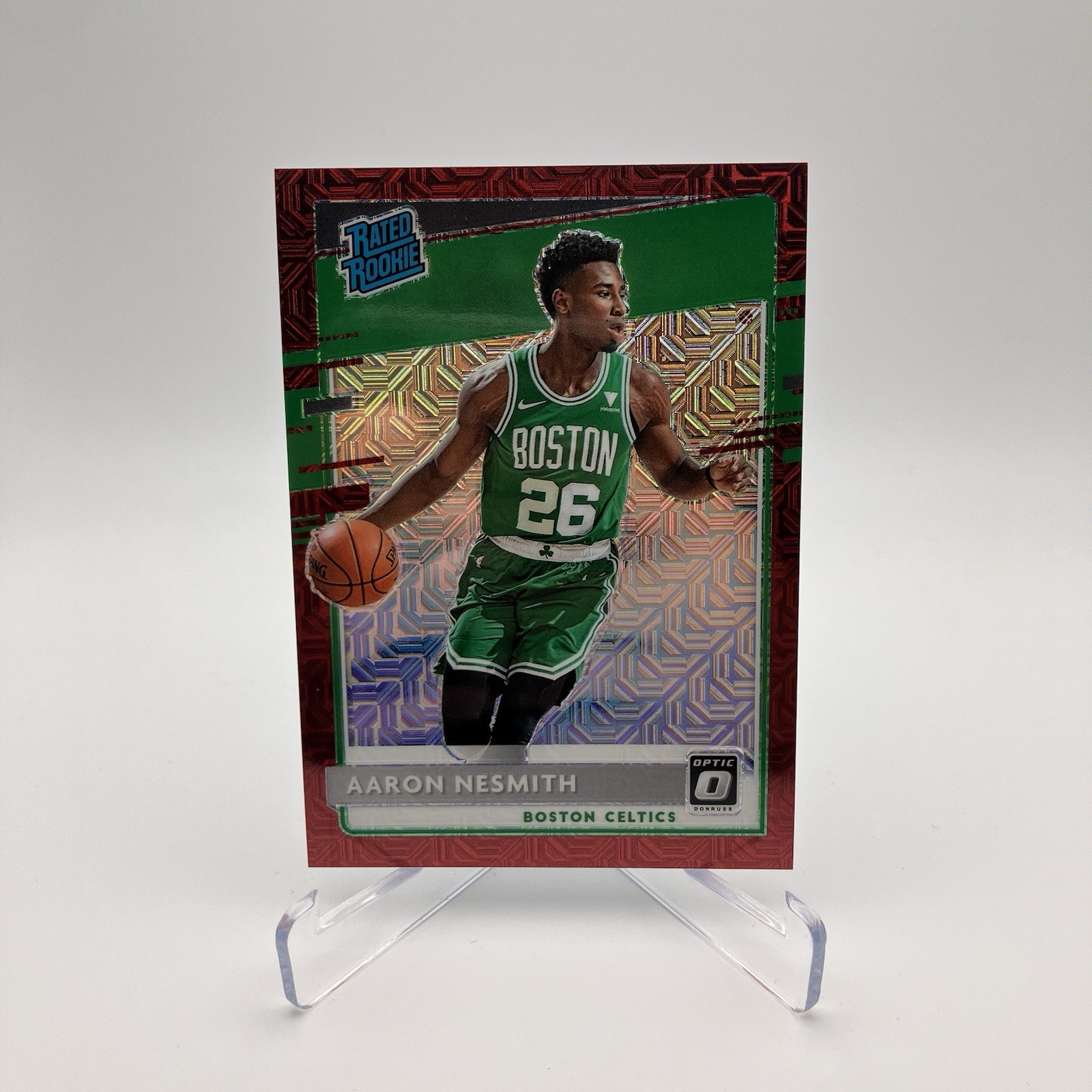 2020-21 Panini Donruss Optic Aaron Nesmith Red Choice Mojo Prizm Rookie /88 #164