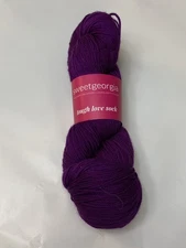 Sweet Georgia GRAPE JELLY Tough Love Sock Yarn Superwash Merino Nylon 425yds 4oz