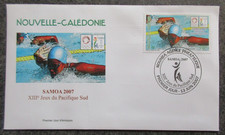 Nlle CALEDONIE lettre FDC 1er jour JEUX PACIFIQUE SUD en 2007 lot NO420