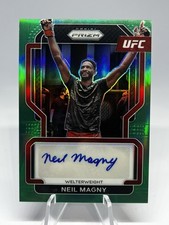 2022 Panini Prizm UFC - Signatures Neil Magny #SG-NMG Green Prizm (AU)