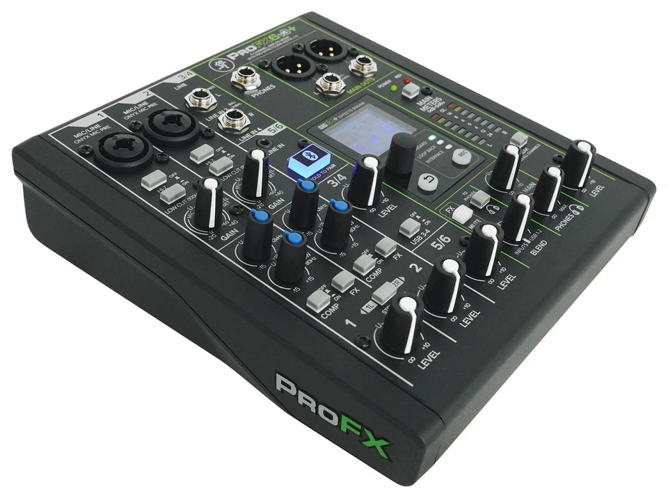 Mackie ProFX6v3+ 6-Channel Analog Mixer w/Enhanced FX/USB Recording/Bluetooth - Image 4 of 4