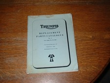 GENUINE TRIUMPH ILLUSTRATED PARTS CATALOGUE FOR 6T TR6 T120 BONNEVILLE. 1965.