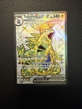 Carta Pokémon TCG Tyranitar EX Full Art Ultra Rara Holo Shiny 211/197 - Near Mint