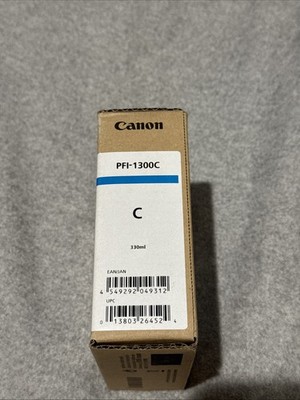 Genuine Canon 330ml Cyan Ink Tank PFI-1300C Pro-2000/4000/6000S NEW SEALED