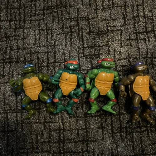 Vintage Playmates Teenage Mutant Ninja Turtles 4 Inch Figures Set Of Four