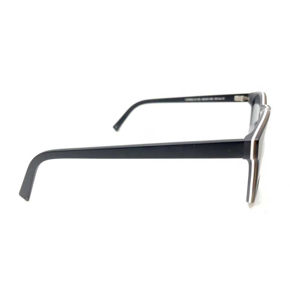 Gafas de sol redondas Warby Parker Topper M 103 mate negras blancas lentes grises 48-21 140 Foto 4 de 4