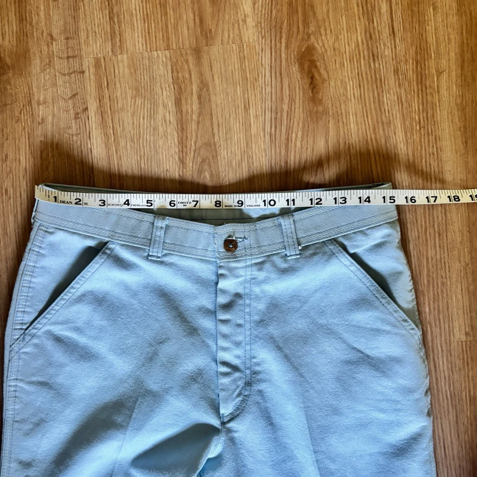 Levi's Action Slacks Men's 30x28 Blue  Straight Leg Dress Pants Trousers Vintage - Image 4 of 4