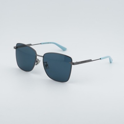Bottega Veneta BV1237S 004 Gunmetal/Blue 57-16-145  display picture 1