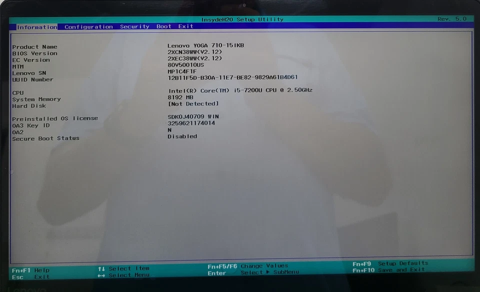 Portátil Lenovo Yoga 710-15IKB Intel i5-7200U 2,5 GHz 8 GB de RAM SIN HD/OS/BATT (FL) Foto 2 de 4