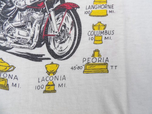 ¿Vintage años 60? Camiseta Harley Davidson Racing Champion, distribuidor Belmont St. Paul - Imagen 8 de 24