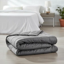 Luxury Weighted Blanket 15lb Full/Queen Size - All-Natural Cotton Comfort 48x72