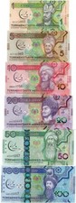 Turkmenistan - set 6 banknotes 1 5 10 20 50 100 Manat 2017 aUNC comm. Lemberg-Zp
