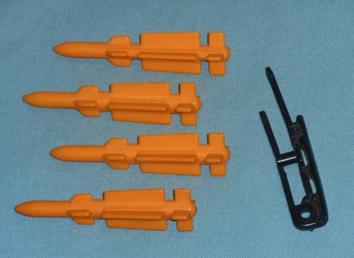 vtg G.I. GI JOE gijoe SNOW CAT PARTS LOT #6 missiles + windshield wiper FREESHIP