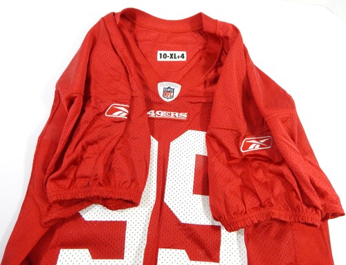 2010 San Francisco 49ers Manny Lawson #99 Game Issued Red Practice Jersey XL 71 - Picture 4 of 7