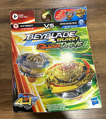 Hasbro Beyblade Burst QuadDrive VS Destruction Belfyre B7 vs Perseus P7 F4489