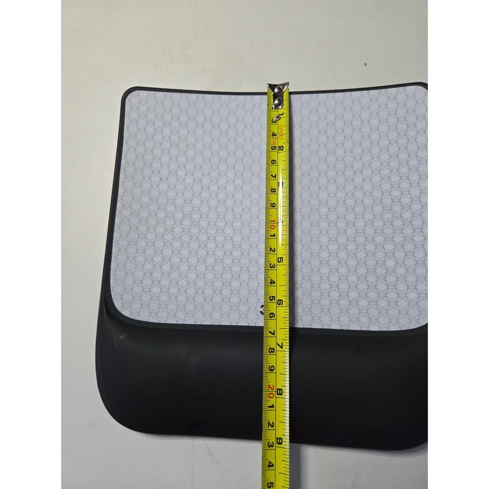 Mouse pad com suporte de pulso em gel ergonômico preto texturizado aderência - Imagem 4 de 4