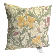 William Morris At Home Decorative Pillow 20" x 20" Indoor/Outdoor Floral Print