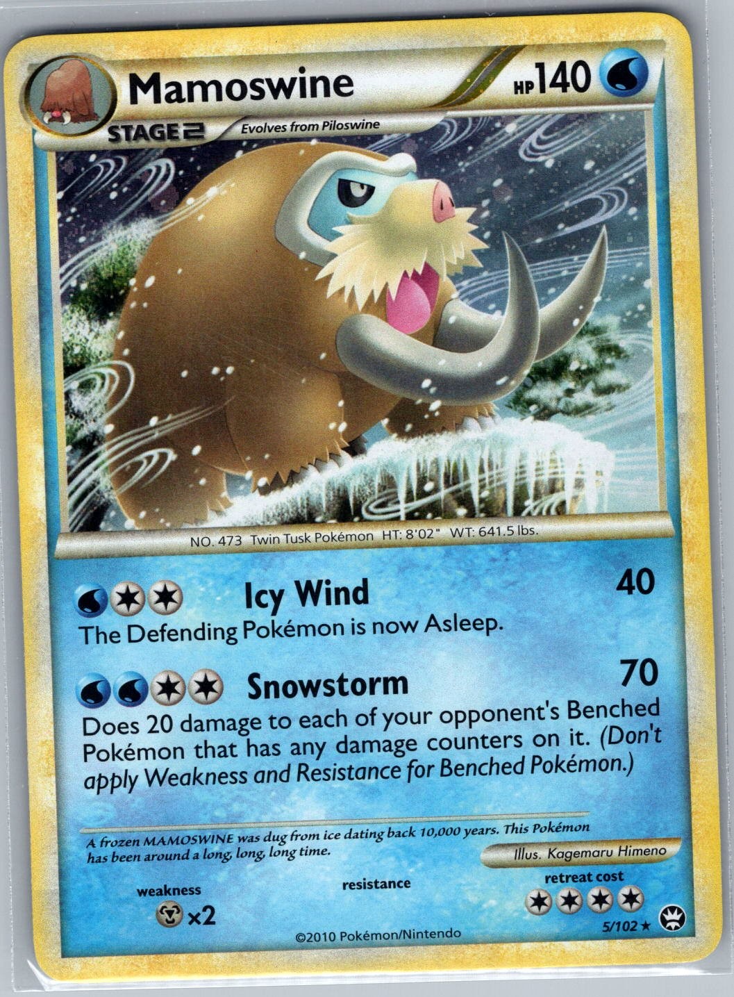Mamoswine 5/102 Holo Triumphant - Pokemon Card - NM