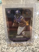 2015 Panini Prizm Stefon Diggs Vikings Patriots Rookie Card RC No. 285 (B)