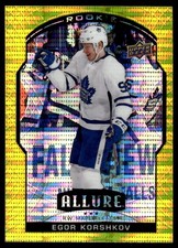 2020-21 Upper Deck Allure Yellow Taxi Egor Korshkov Rookie Toronto Maple Leafs